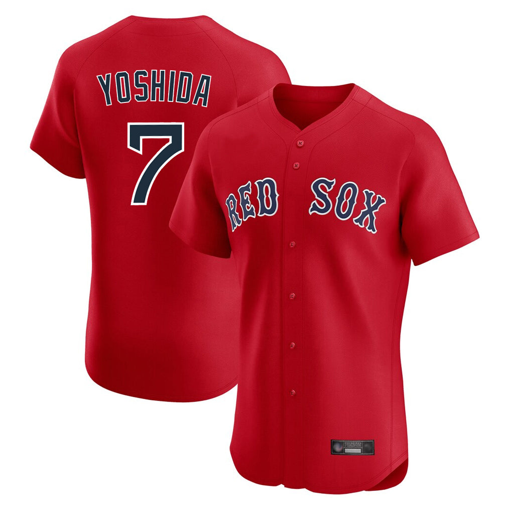 Boston Red Sox #7 Masataka Yoshida Player Red CLOTHIN Limited Elite Home Game Stitched Jerseys1