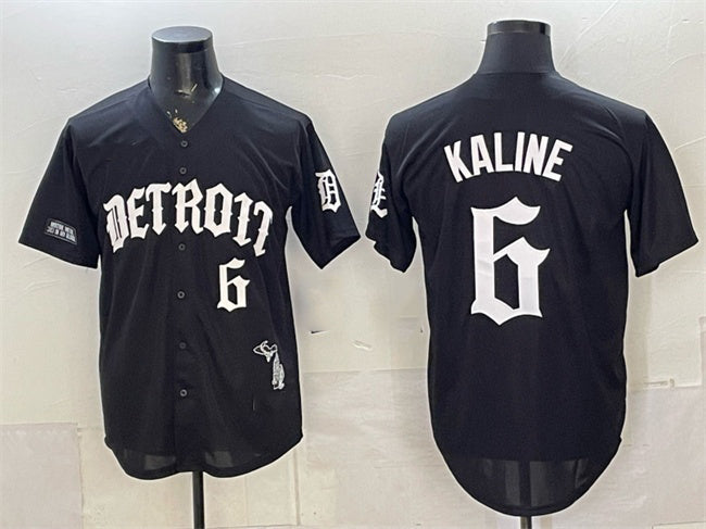 Detroit Tigers #6 Al Kaline 2026 Black CLOTHIN 'Motor Gothic Edition' Vapor Premier Limited Stitched Jersey