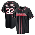 Cleveland Guardians #32 Gavin Williams Player Black CLOTHIN Fashion Out Home Game Stitched Jerseys