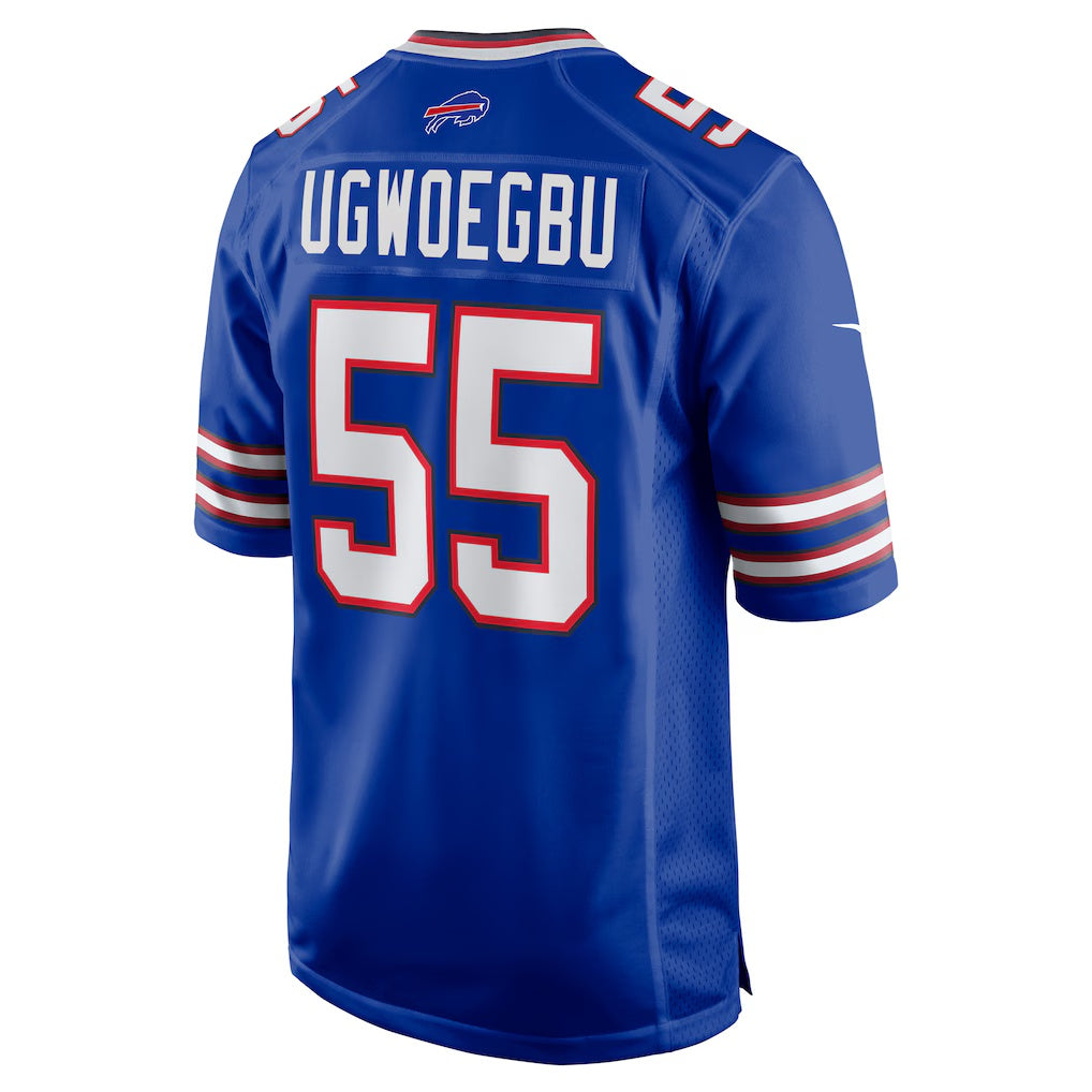 B.Bills #55 David Ugwoegbu Royal CLOTHIN Game Jersey