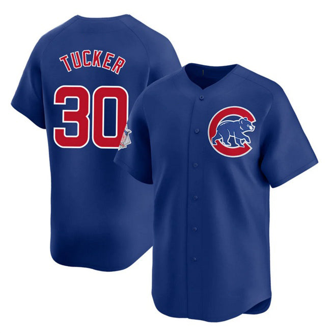 Chicago Cubs #30 Kyle Tucker Royal CLOTHIN 2025 Limited Stitched Jersey