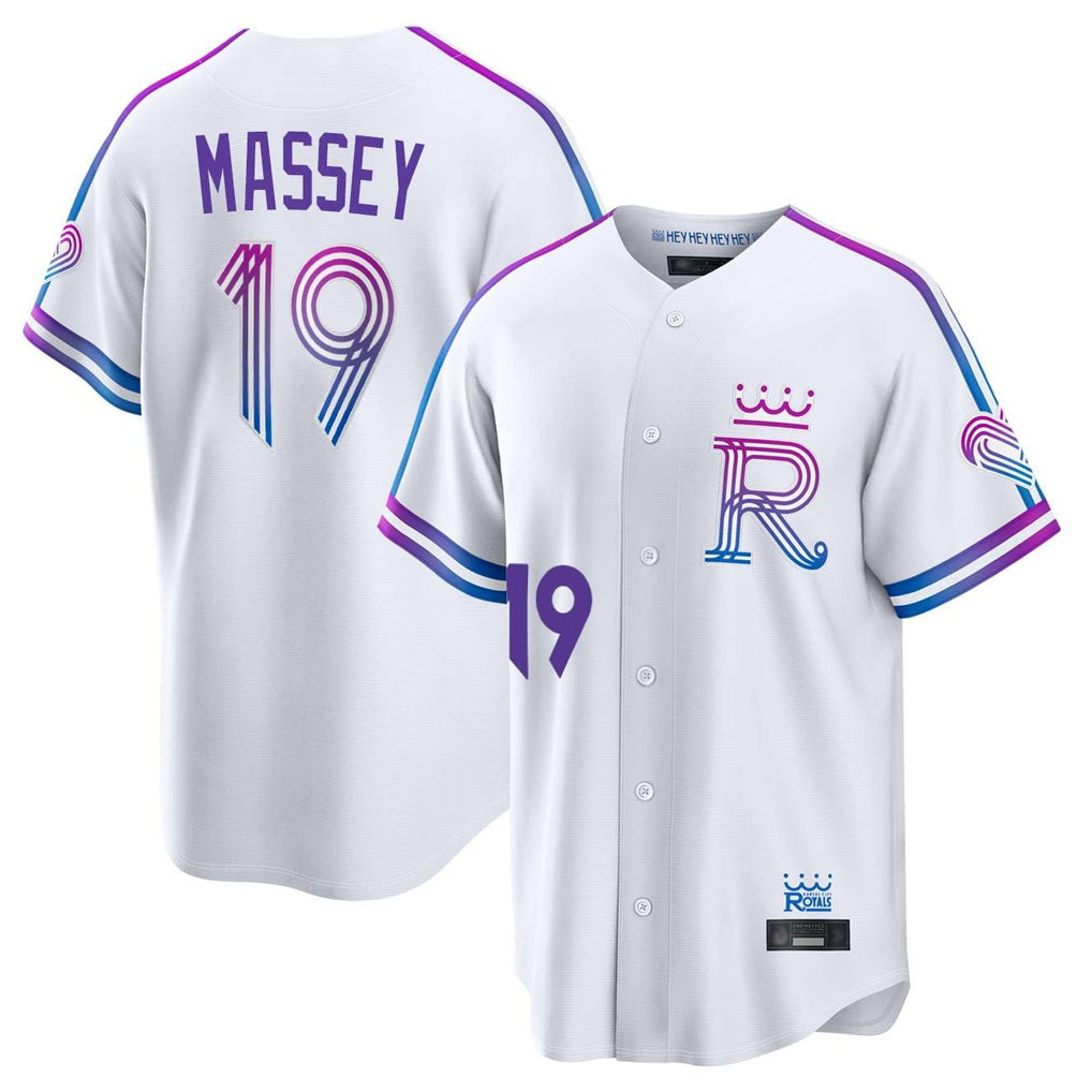 Kansas City Royals #19 Michael Massey Player White CLOTHIN 2026 City Connect Limited Home Stitched Jerseys