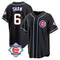 Chicago Cubs #6 Matt Shaw Player Black CLOTHIN Fashion Out 150th Anniversary Game Stitched Jerseys