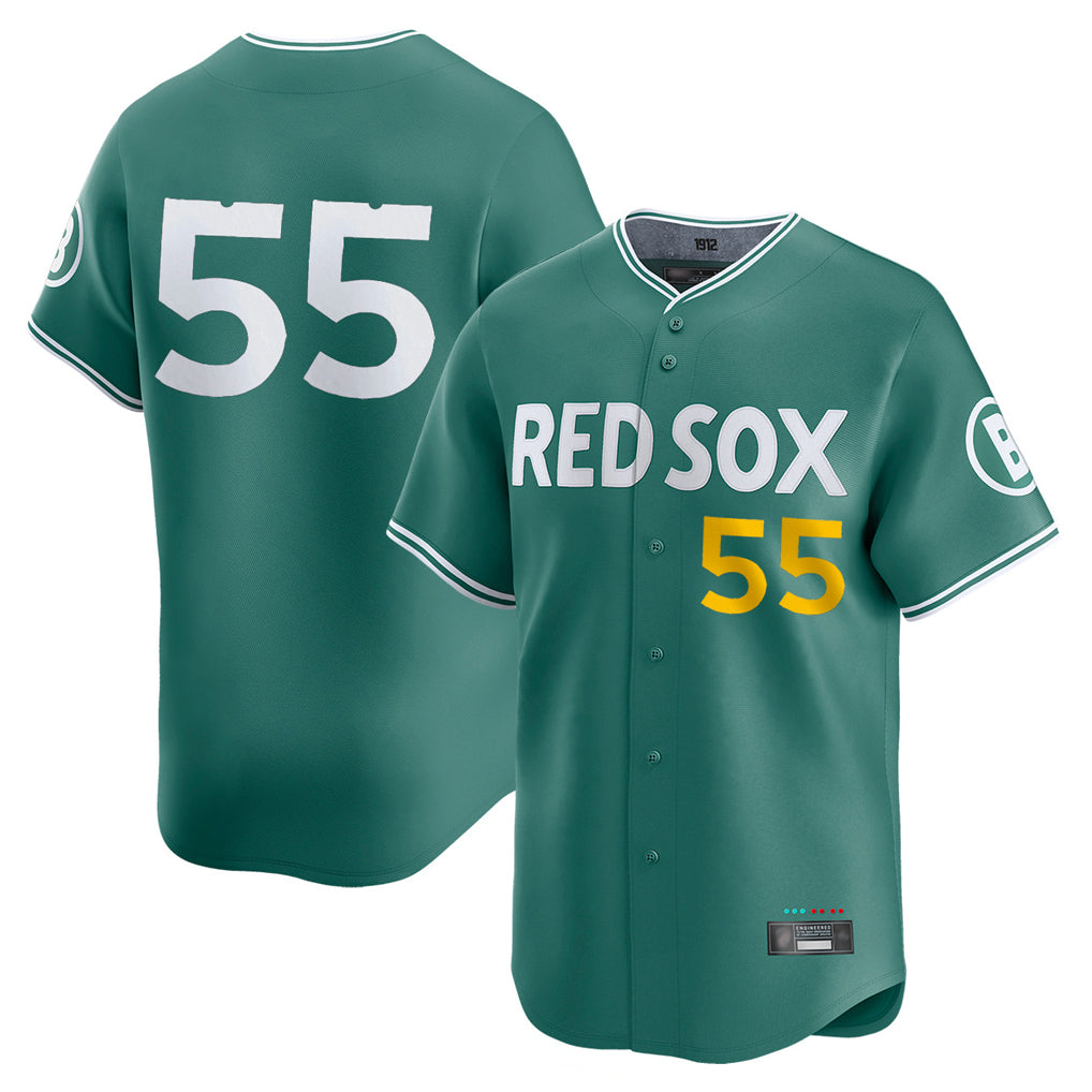 Boston Red Sox #55 Ranger Suarez Player Green CLOTHIN City Connect Limited Home Game Stitched Jerseys1