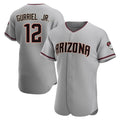 Arizona Diamondbacks #12 Lourdes Gurriel Jr Player Gray CLOTHIN Road Limited Elite Home Game Stitched Jerseys