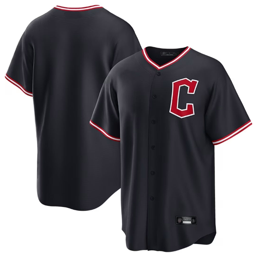 Cleveland Guardians Blank Player Navy CLOTHIN Home Game Stitched Jerseys