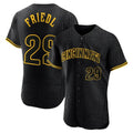 Cincinnati Reds #29 TJ Friedl Player Black CLOTHIN Snake Skin City Limited Elite Home Stitched Jerseys