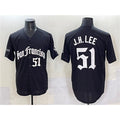 San Francisco Giants #51 Jung Hoo Lee Black CLOTHIN 'Gothic Fog Edition' Vapor Premier Limited Stitched Jersey