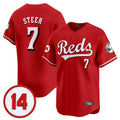 Cincinnati Reds #7 Spencer Steer Player Red CLOTHIN Vapor Premier Limited Home Stitched Jerseys