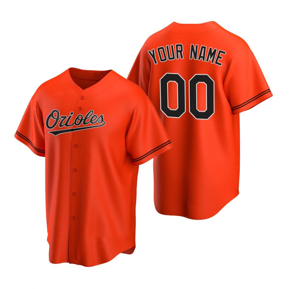 Custom Baltimore Orioles Orange CLOTHIN 2020 Stitched Cool Base Jersey