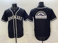 Colorado Rockies Team Big Logo 2026 Fashion Replica Black CLOTHIN Out Stitched Jersey