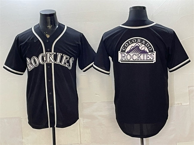 Colorado Rockies Team Big Logo 2026 Fashion Replica Black CLOTHIN Out Stitched Jersey
