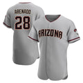 Arizona Diamondbacks #28 Nolan Arenado Player Gray CLOTHIN Road Limited Elite Home Game Stitched Jerseys