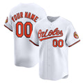 Custom Baltimore Orioles White CLOTHIN Home Limited Jersey