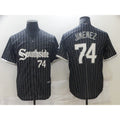 Chicago White Sox #74 Jimenez City Edition Black CLOTHIN Game 2021 Jersey