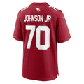 A.Cardinals #70 Paris Johnson Jr. Cardinal CLOTHIN Game Jersey