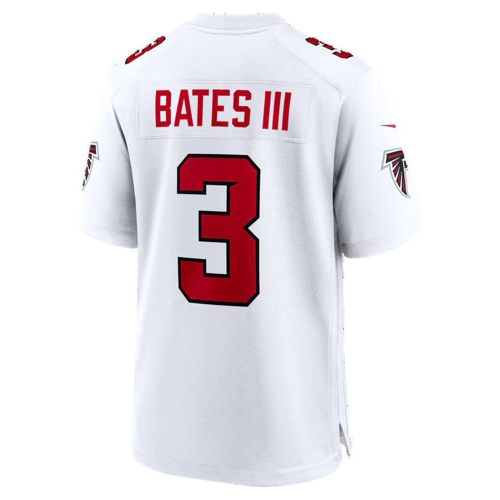 A.Falcons #3 Jessie Bates III White CLOTHIN Game Jersey