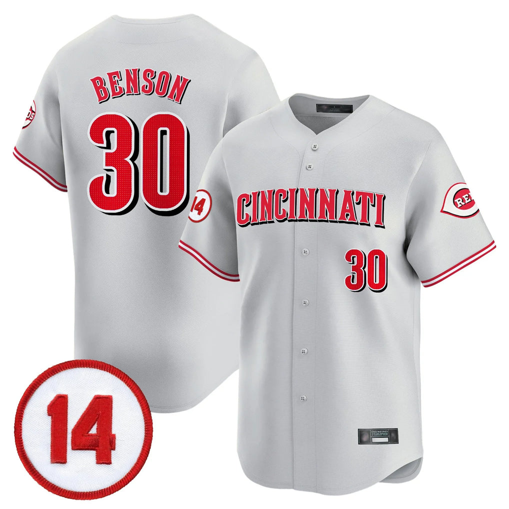 Cincinnati Reds #30 Ken Griffey Player Gray CLOTHIN Vapor Premier Limited Home Stitched Jerseys