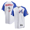 Atlanta Braves #3 Dale Murphy Player White CLOTHIN USA 250 Fourth Of July City Connect Home Game Stitched Jerseys
