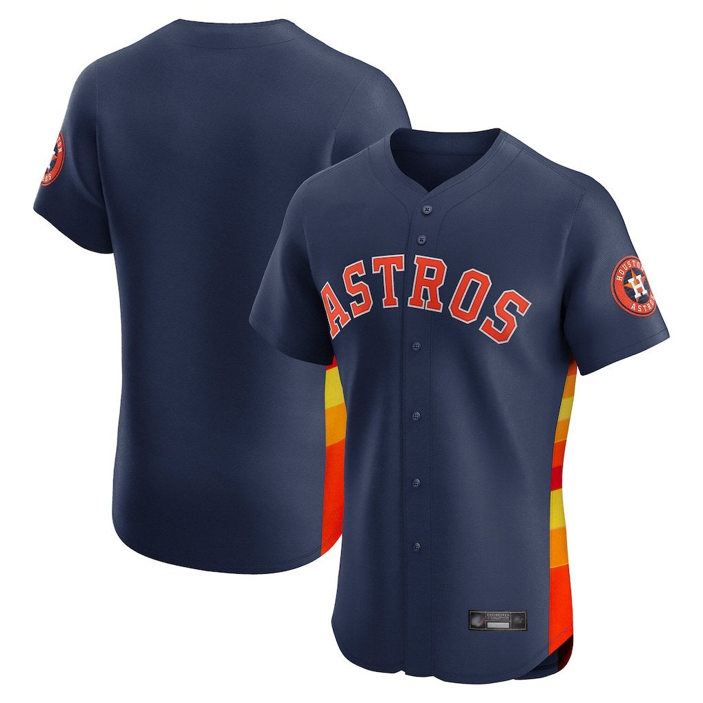 Houston Astros Blank Player Navy CLOTHIN Limited Elite Home Stitched Jerseys