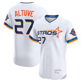 Houston Astros #27 Jose Altuve Player White CLOTHIN City Connect Limited Elite Home Stitched Jerseys