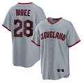 Cleveland Guardians #28 Tanner Bibee Player Gray CLOTHIN Home Game Stitched Jerseys