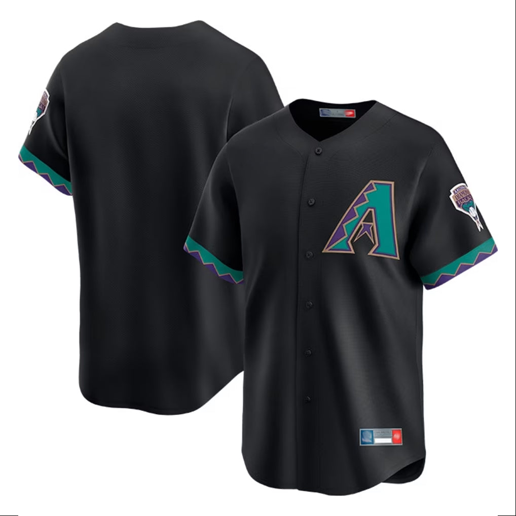 Arizona Diamondbacks Black CLOTHIN Throwback Cooperstown Limited Home Blank Player Stitched Jerseys