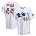 Los Angeles Dodgers #44 Andy Pages 2026 All-Star Edition Stars & Stripes White CLOTHIN Stadium Jersey