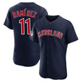 Cleveland Guardians #11 Jose Ramirez Player Navy CLOTHIN Limited Elite Home Stitched Jerseys