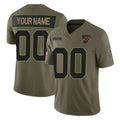 Custom A.Cardinals Active Player Olive CLOTHIN 2025 F.U.S.E. Salute to Service Limited Stitched Jersey