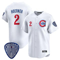 Chicago Cubs #2 Nico Hoerner Player White CLOTHIN Vapor Premier Limited Home Stitched Jerseys
